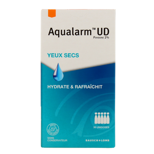 Aqualarm UD Yeux Secs : solution ophtalmique - Sécheresse oculaire