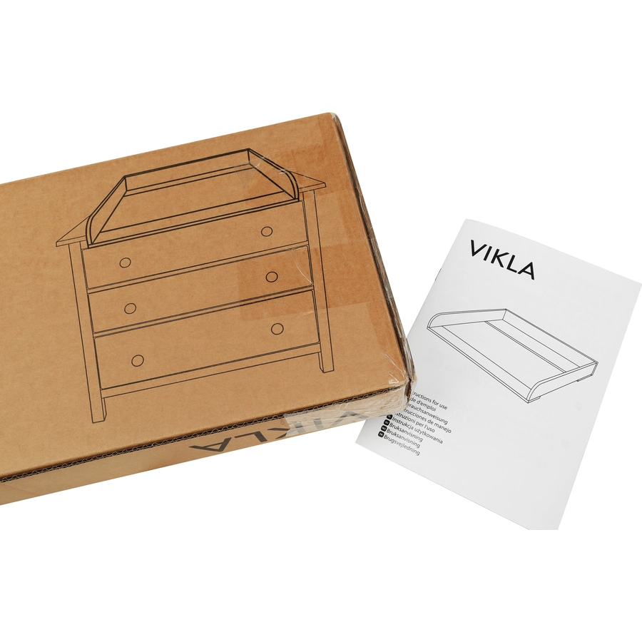 kindsgard Wickelaufsatz vikla weiß für IKEA Malm und Nordli