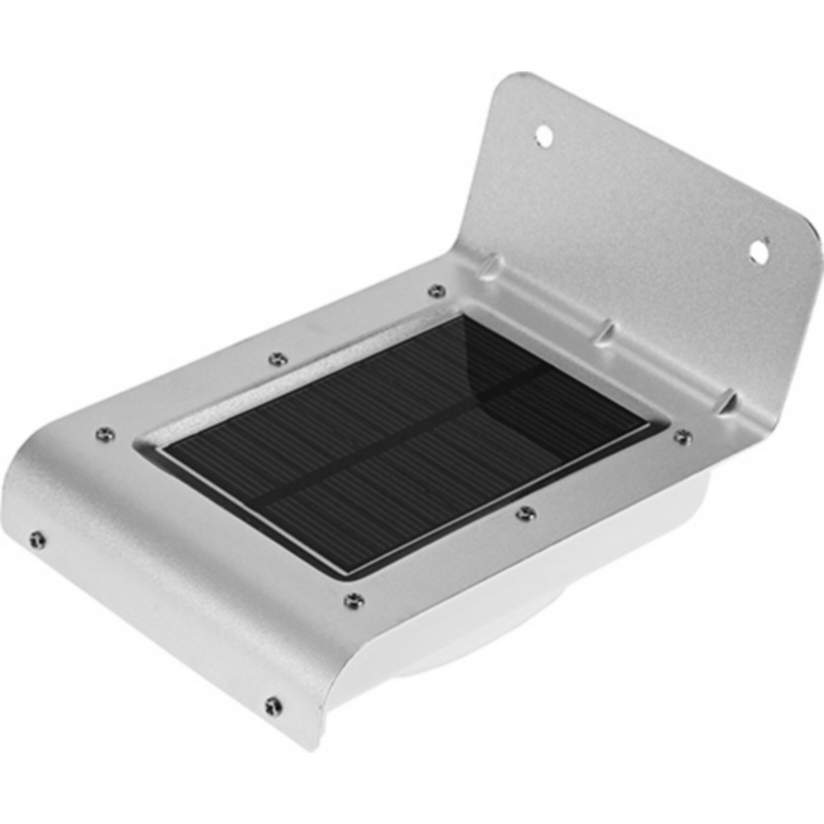 Mauk Solar Beleuchtungs - Bewegungsmelder zur Wandmontage in Edelstahl 13,2x9,2x7,6 cm
