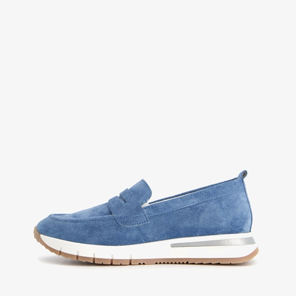 Hush Puppies blauwe leren instappers
