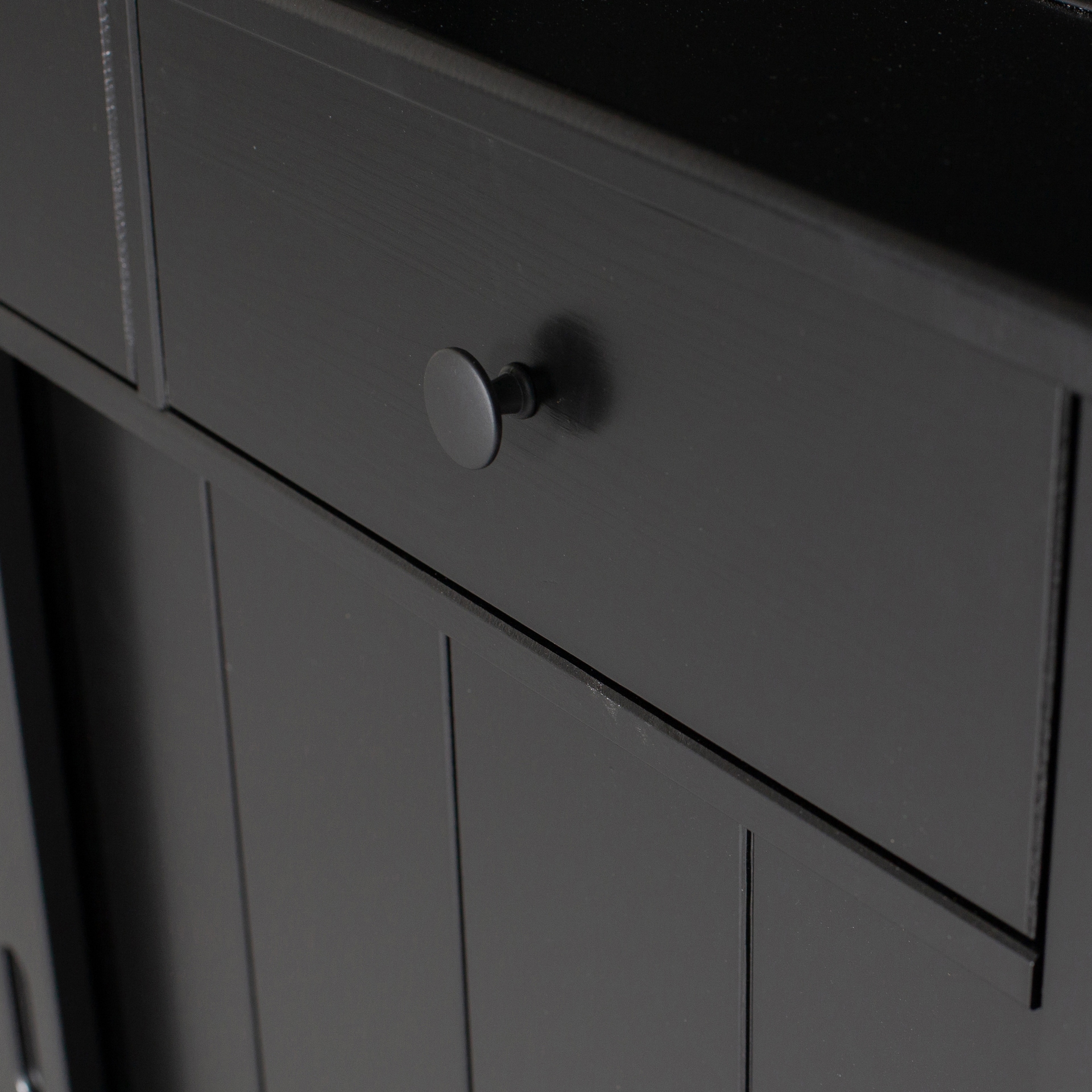 Buffetschrank LAGOS 166 x 214 cm schwarz