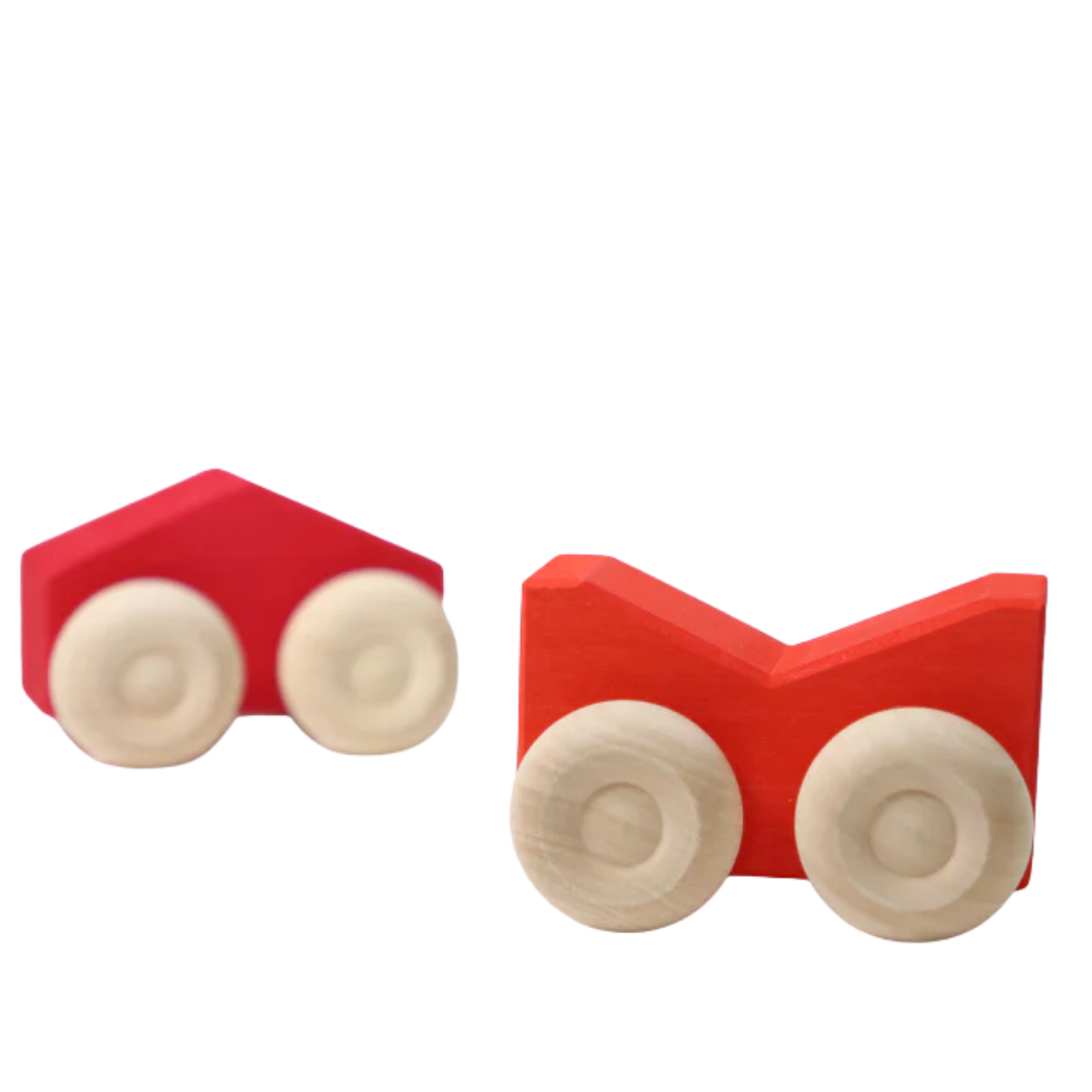 grimm's stapelauto's - rood - 2st