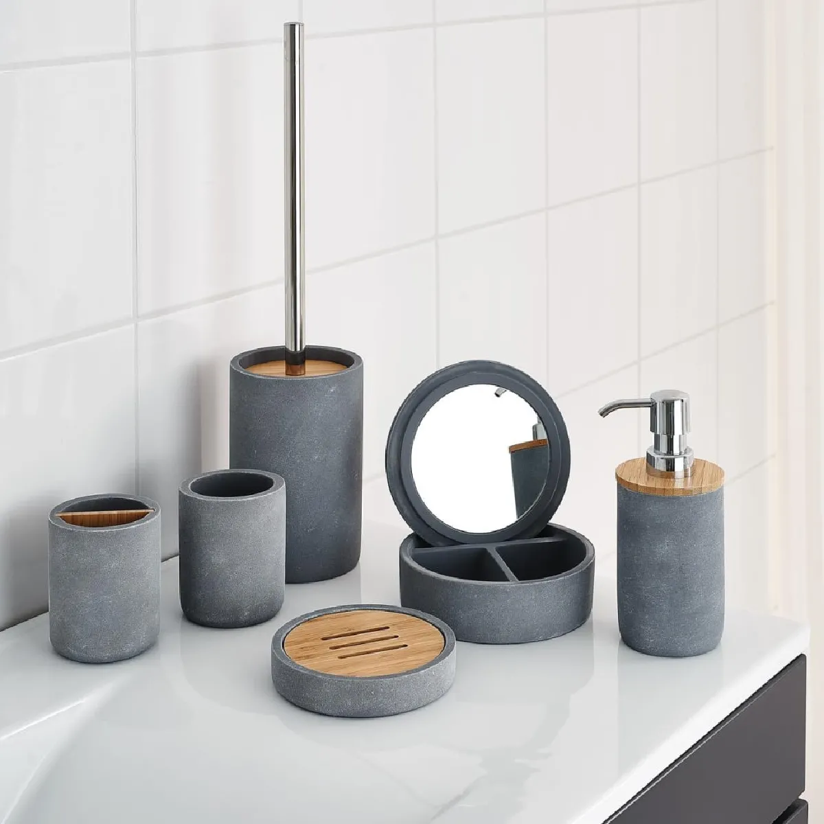 RIDDER Gobelet 220 ml Gris ciment