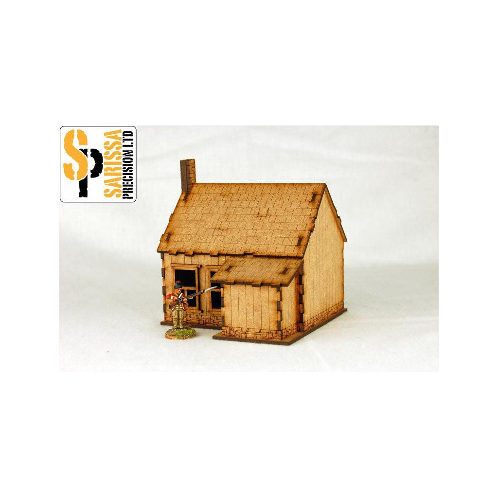 Old West: House with Stone Chimney 4