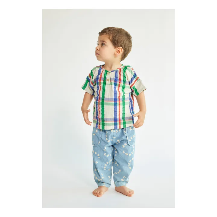 Bobo Choses Blouse à Carreaux Bébé | Ecru