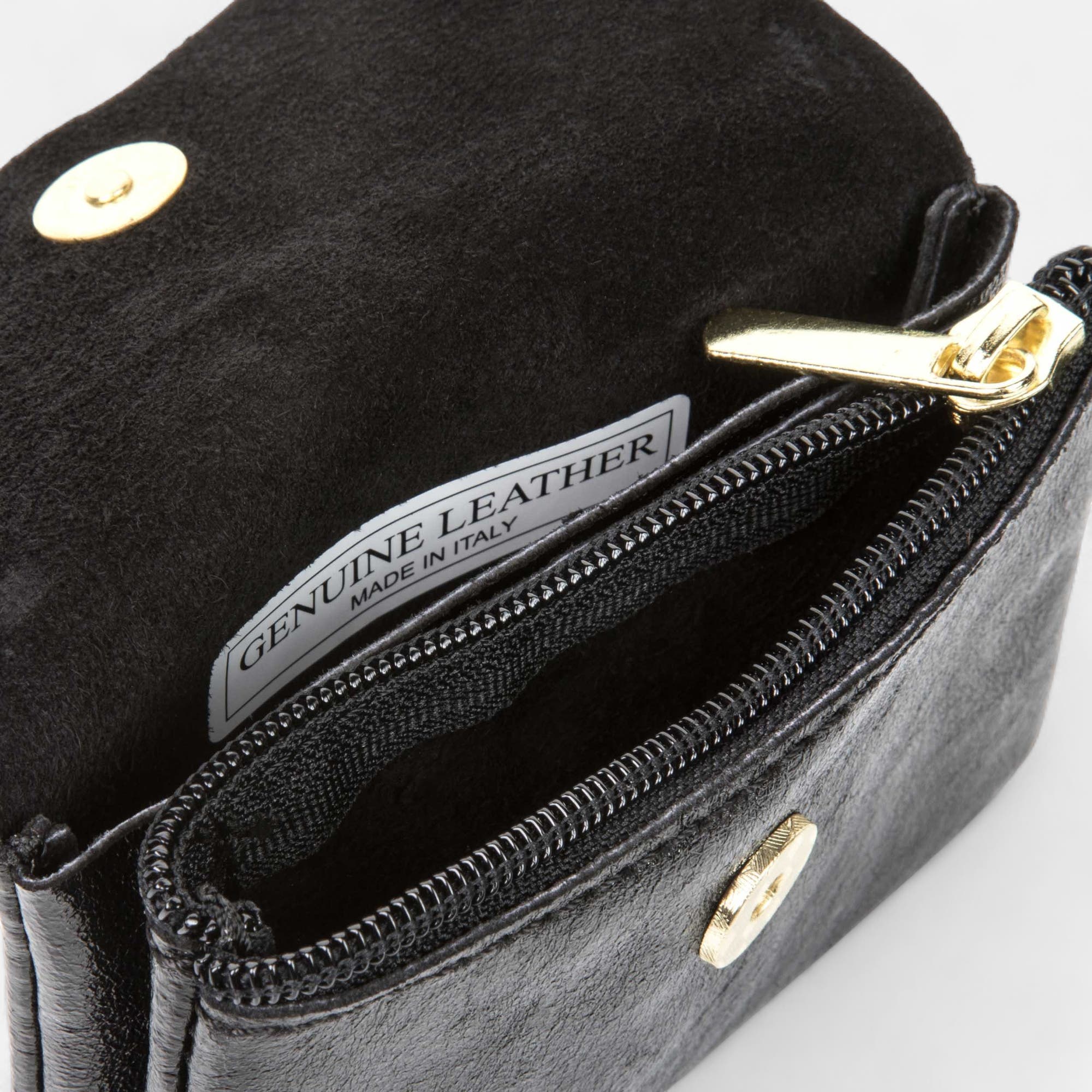 Petite maroquinerie en cuir noir