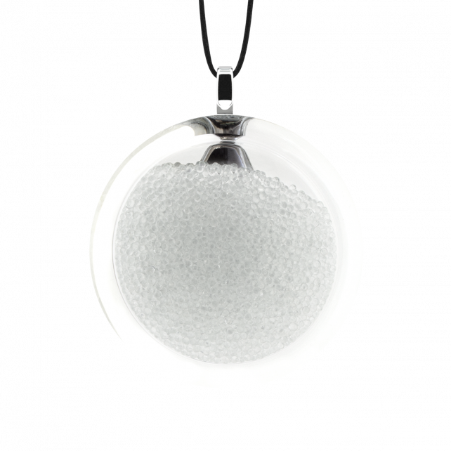 Pendentif en verre soufflé - Cachou Medium Billes