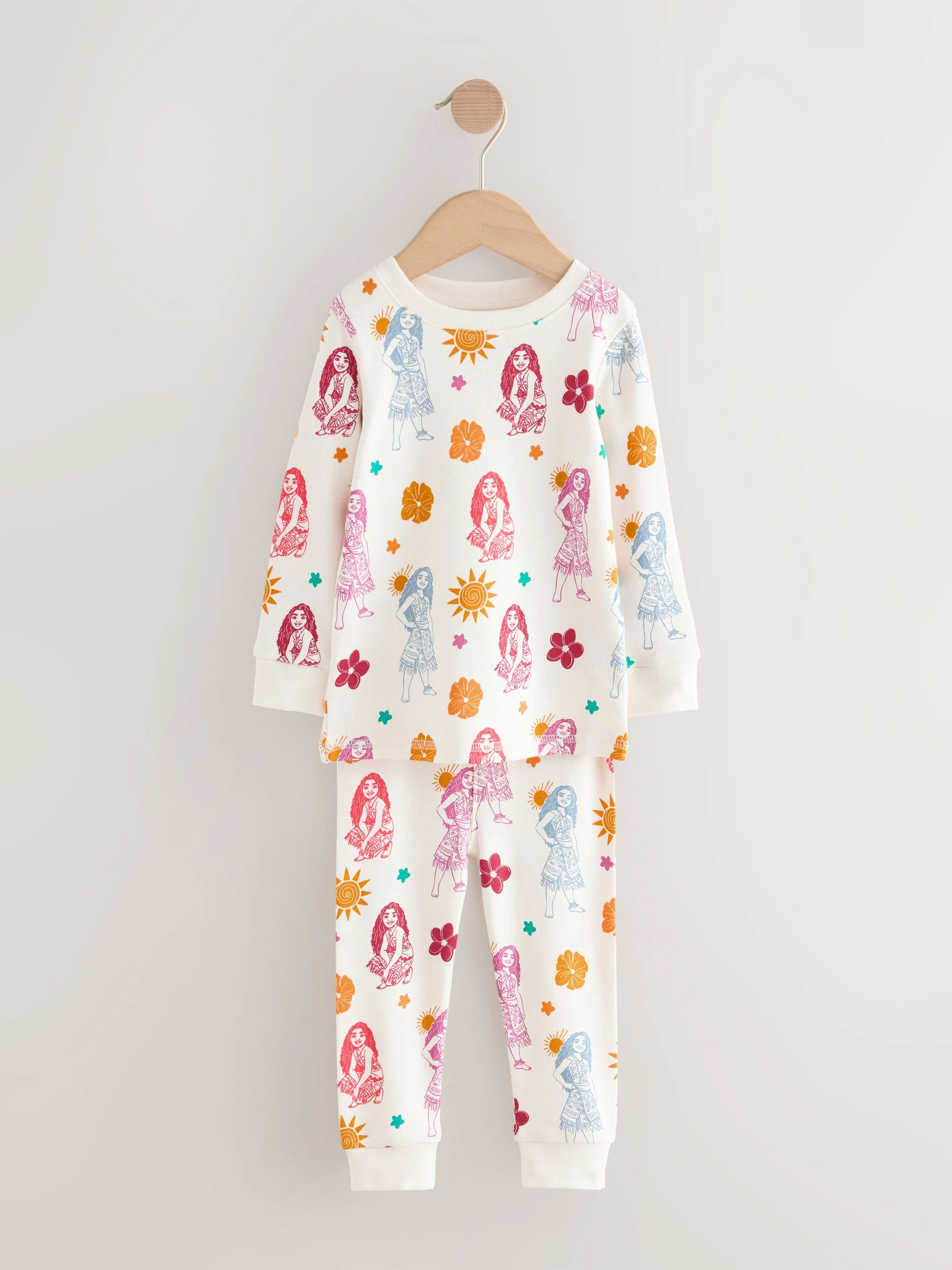 Rood/ecru - Moana Snuggle Pyjamas 2 Pack (9mths-10yrs)