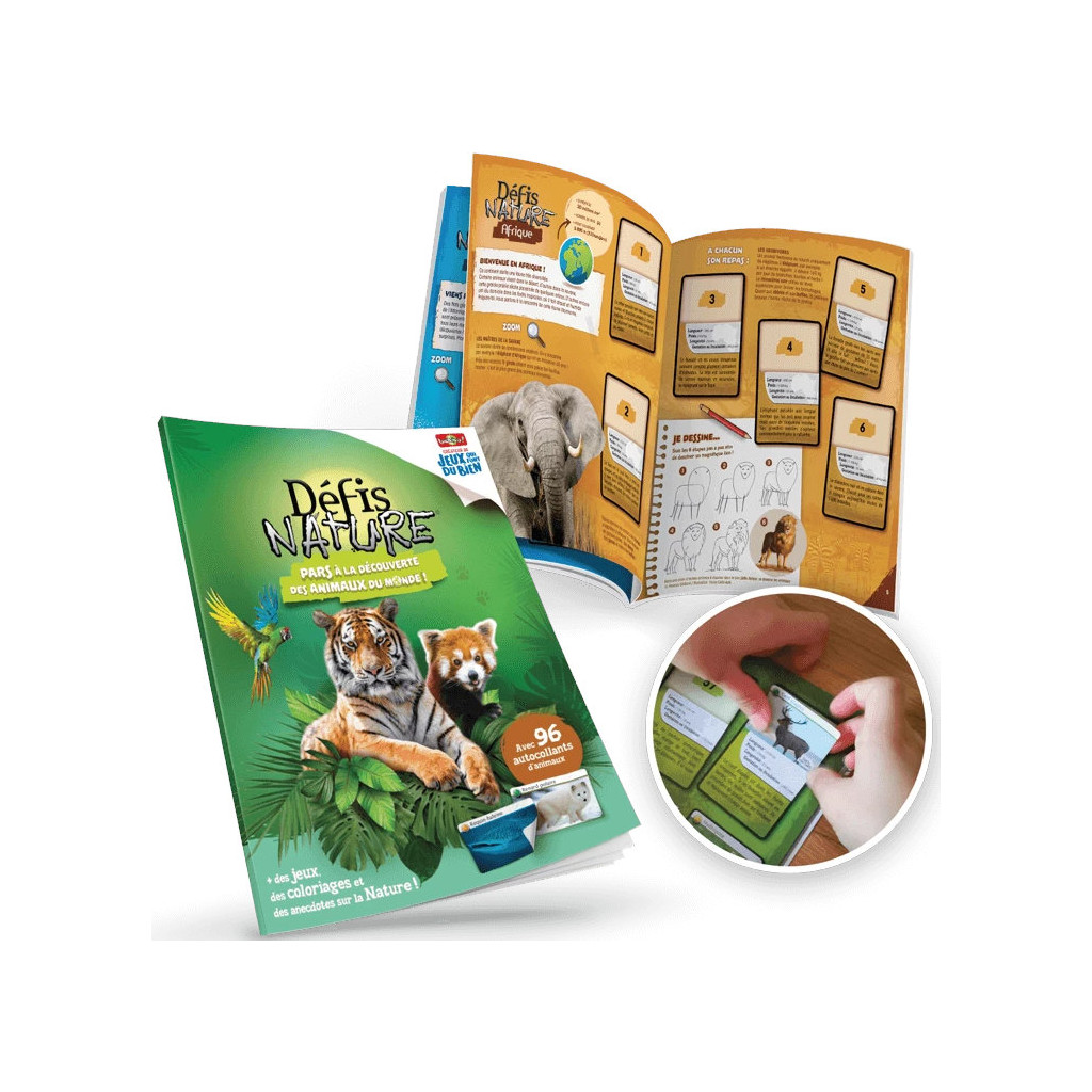 Pack Album Défis Nature - Les Animaux du Monde