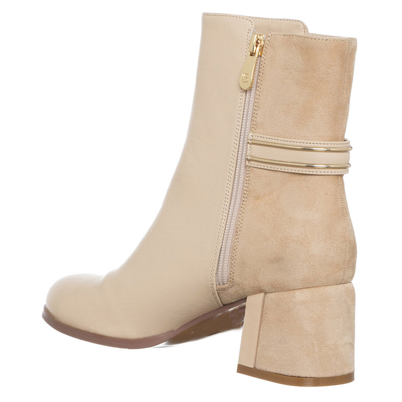 Laura Biagiotti Bottines Sibile écrues - Talon 6 cm