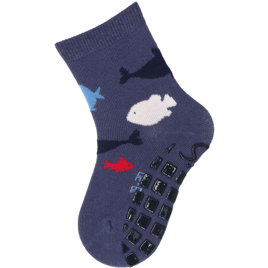Sterntaler ABS-Socken DP HaiFische samtblau