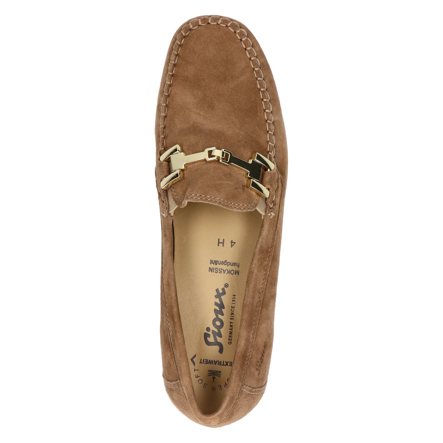 Cortizia Velour dames loafer Sioux Bruin