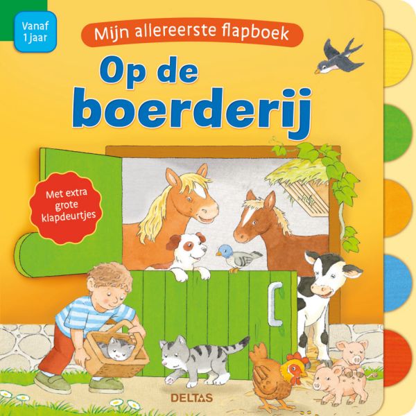 Deltas Boekje – Mijn Allereerste Flapboek – Op De Boerderij