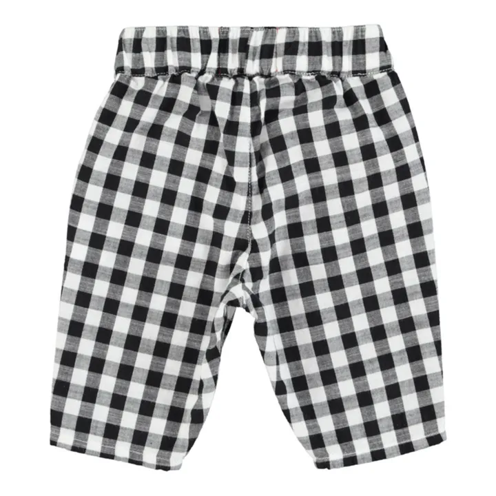 Piupiuchick Pantalon Vichy Coton Bio | Noir