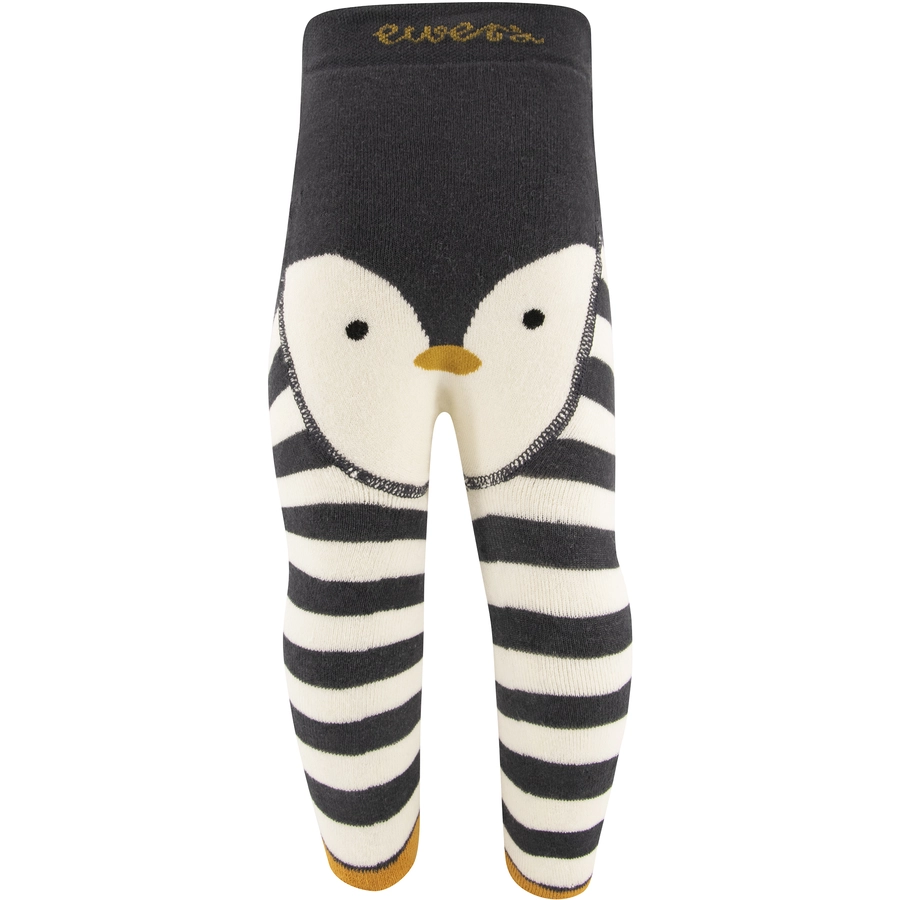 Ewers Babystrumpfhose Pinguin Pomotiv steingrau