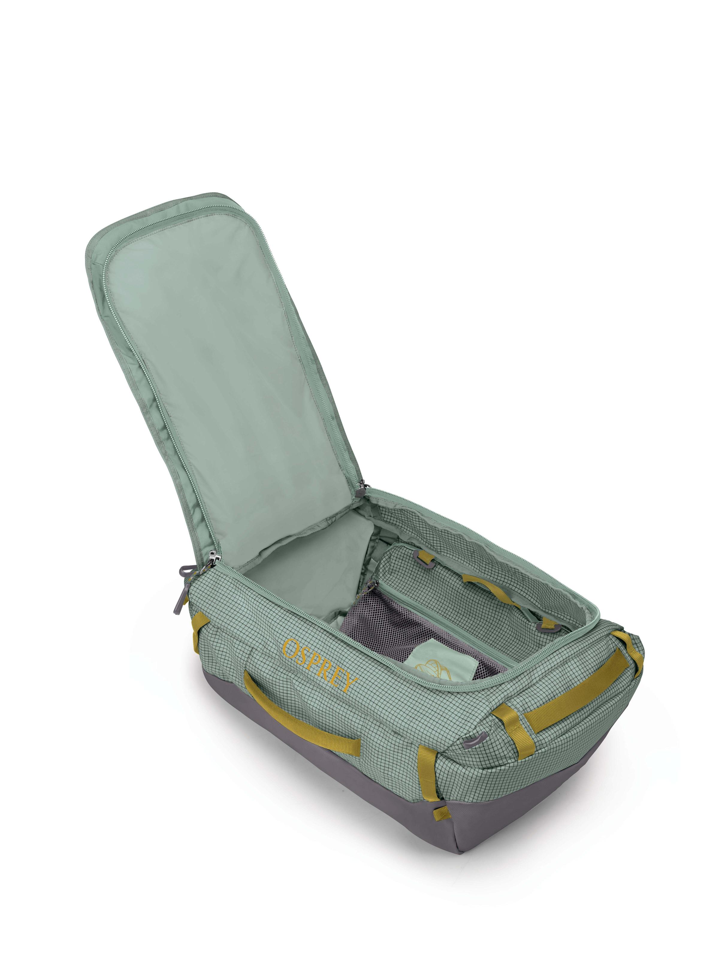 Osprey Transporter Duffel 40 Frosty Mint Soundwave Grey