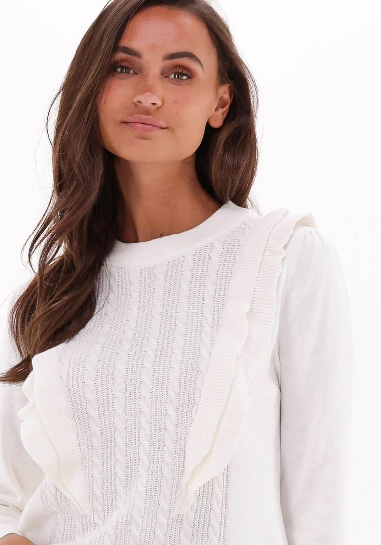 MINUS witte minus trui eudora knit pullover
