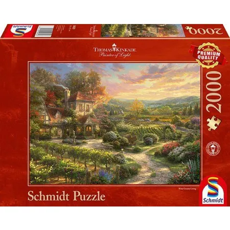 Schmidt Spiele Puzzle - Thomas Kinkade 2.000 Teile In den Weinbergen