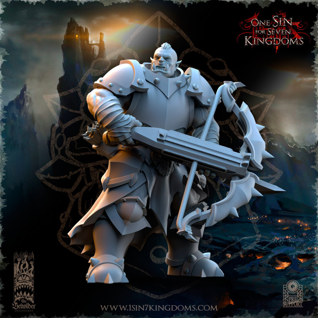 The Beholder Miniatures - Orcs - 8 Arbalétriers