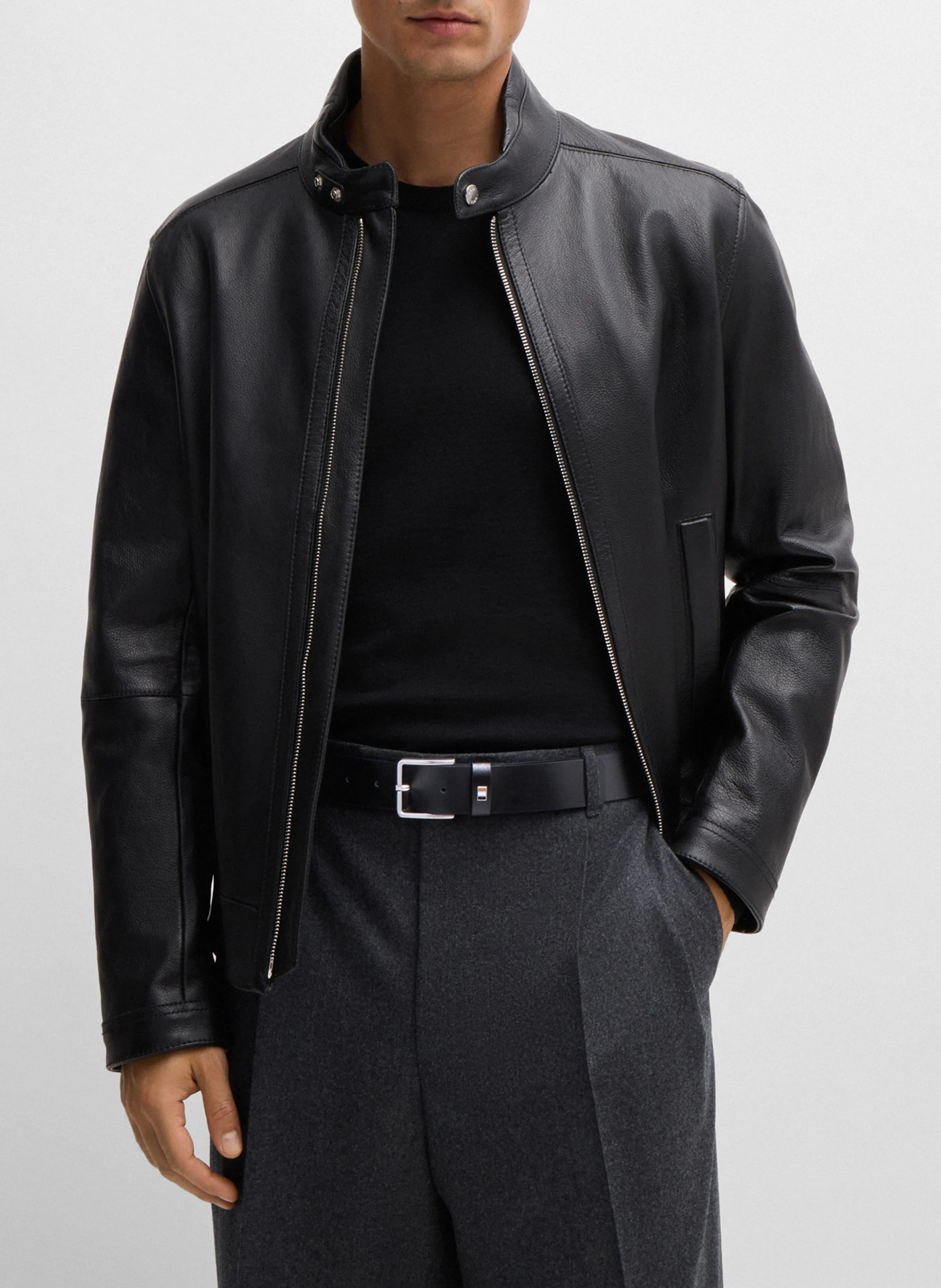 Ceinture en cuir | Noir