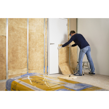 Isover isolatieplaat glaswol 120x60 cm, dikte 4,5 cm (Rd 1.25) 7,2 m²