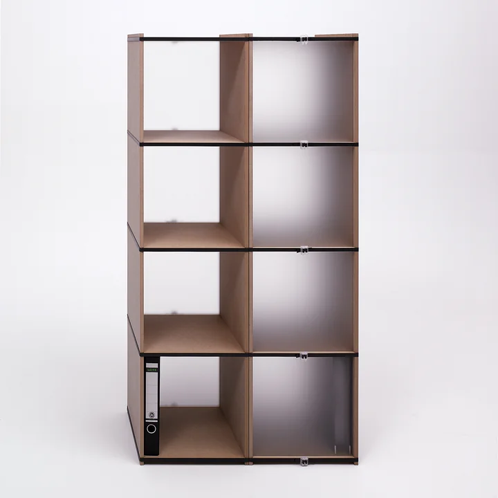 Tojo - Aktenpack, MDF beschichtet weiss