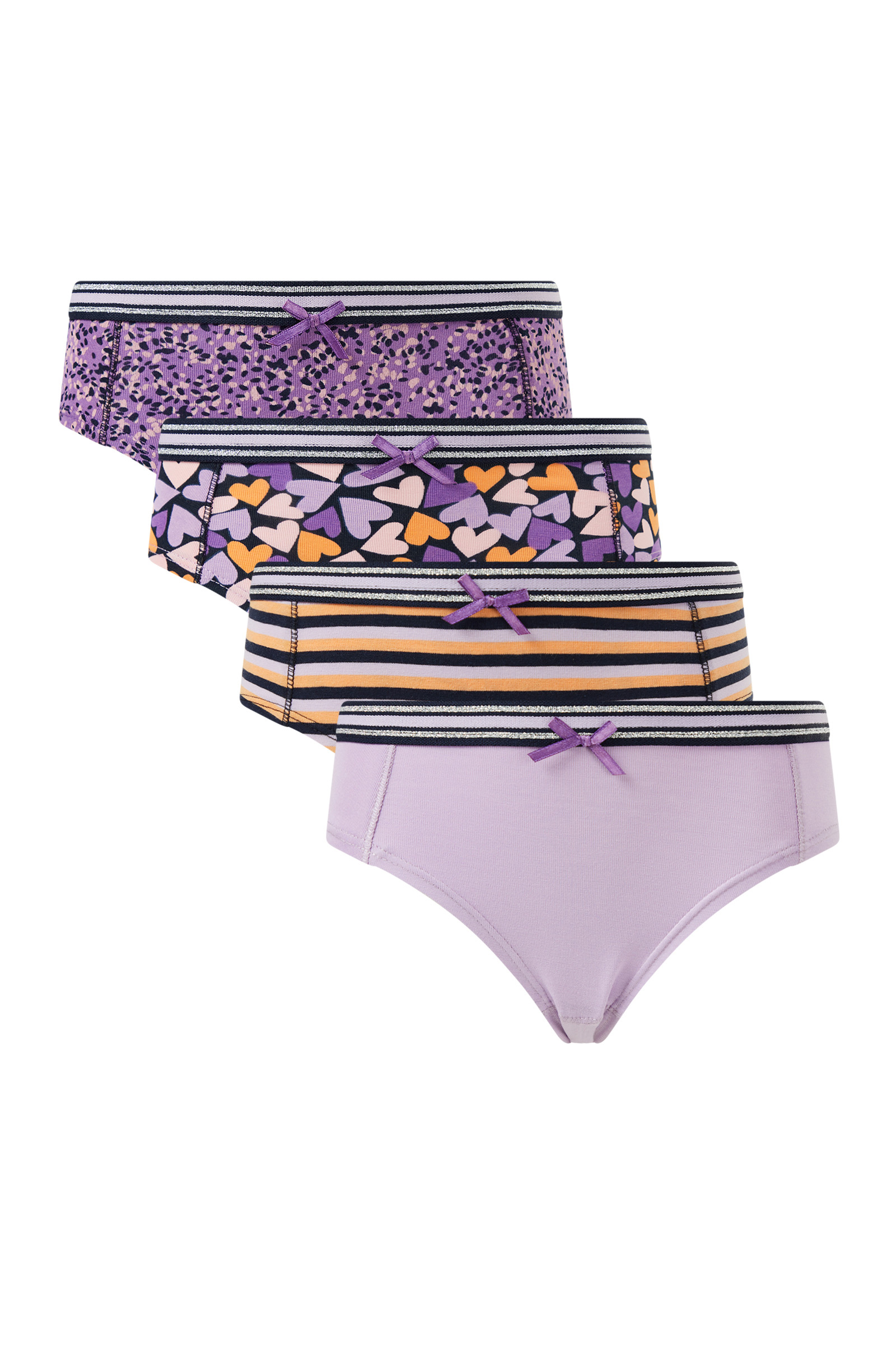 Meisjes onderbroek, 4-pack WE Fashion Paars