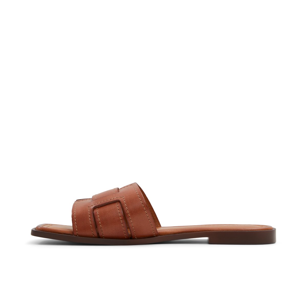 LUCA FERRI-Faraeberiel-Sandale athlétique - Talon plat - Cognac