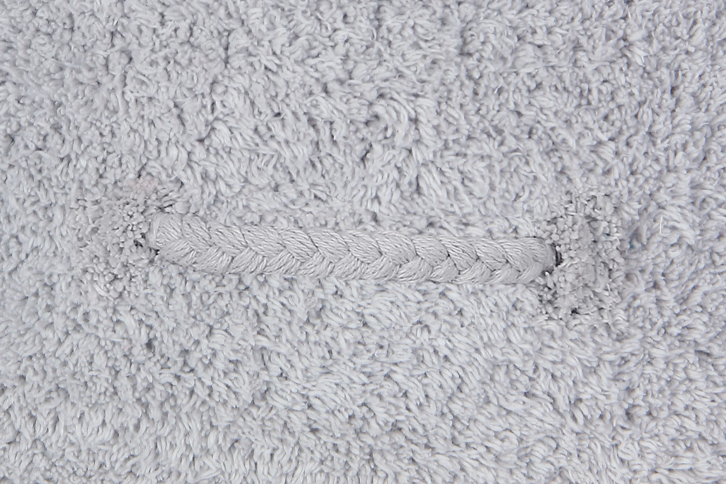 CHILL - Pouf rond couvert en coton | Gris