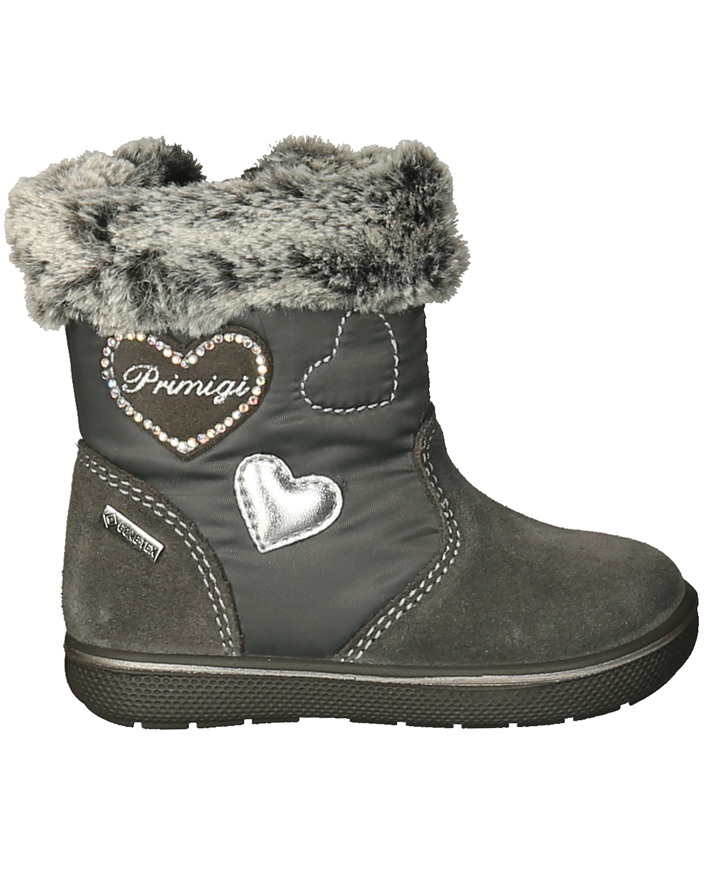 Winterstiefel PSNGT HERZCHEN gefüttert in dunkelgrau