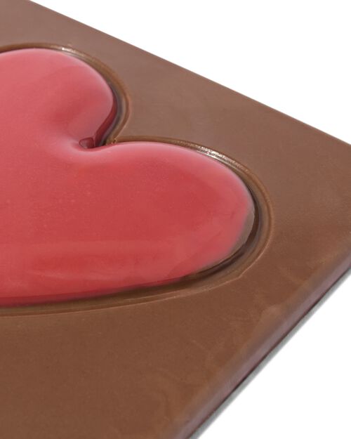 tablette de chocolat cœur