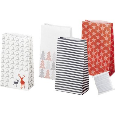 Calendrier de l'Avent 'STYLE', 24 sachets en papier