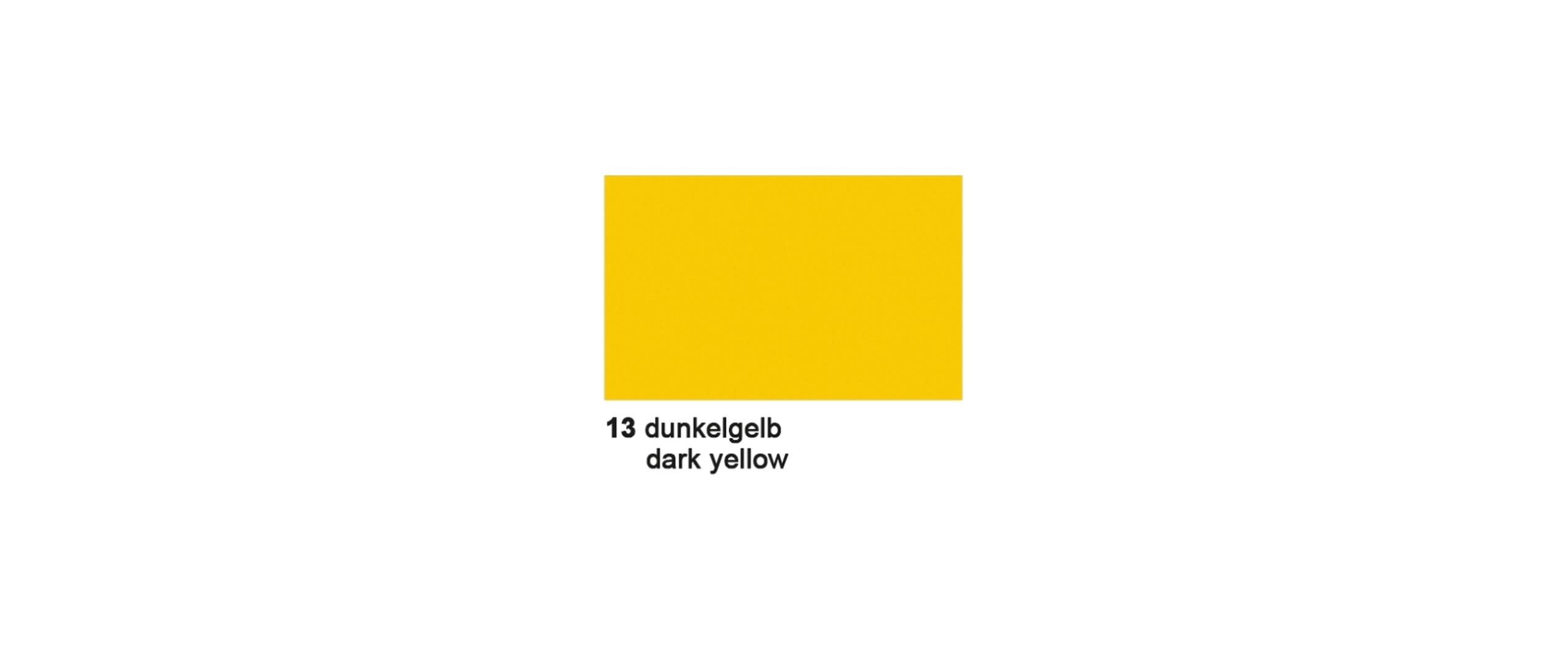Tonzeichenpapier 50 x 70 cm 130 g/m², 10 Blätter, DunkelgelbVielseitiges Zeichenpapier für Ton