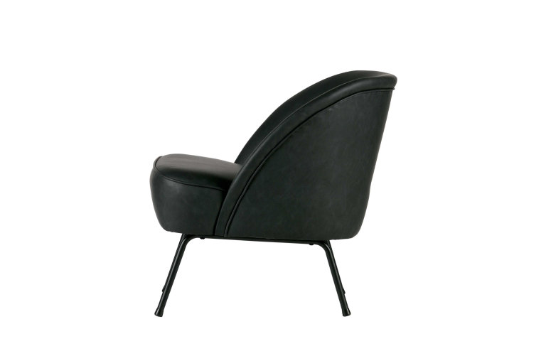 WOOOD Vogue fauteuil fluweel zwart