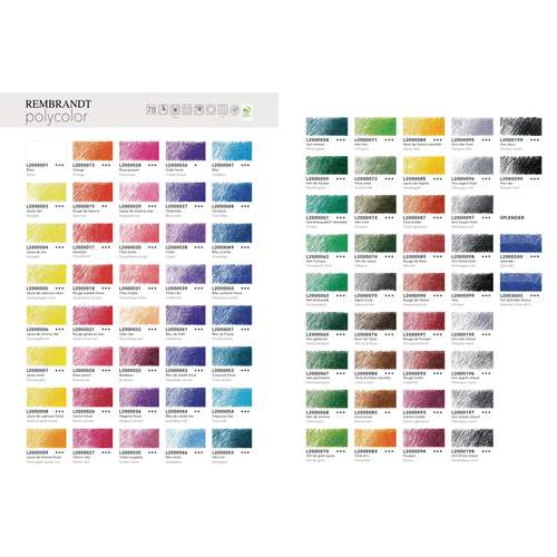 LYRA REMBRANDT® POLYCOLOR Künstler-Farbstift, einzeln