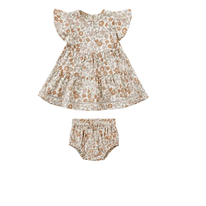 Quincy Mae Robe et Bloomer Lily Fleuri | Ecru