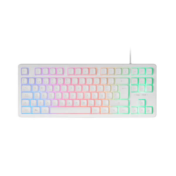 Mars Gaming Teclado MK023 TKL Semi-Mecânico FRGB Branco (PT) - MK023WPT