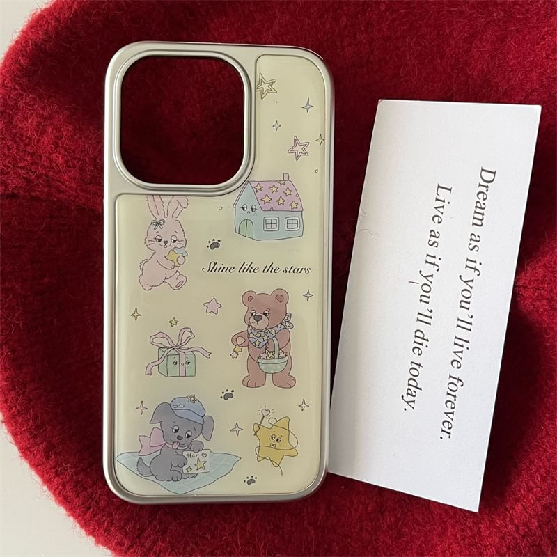 Elliure - Bear telefoonhoesje - iPhone 16 Pro Max / 16 Pro / 16 Plus / 16 / 15 Pro Max / 15 Pro / 15 Plus / 15 / 14 Pro Max / 14 Pro / 14 Plus / 14 / 13 Pro Max / 13 Pro / 13 / 13 Mini