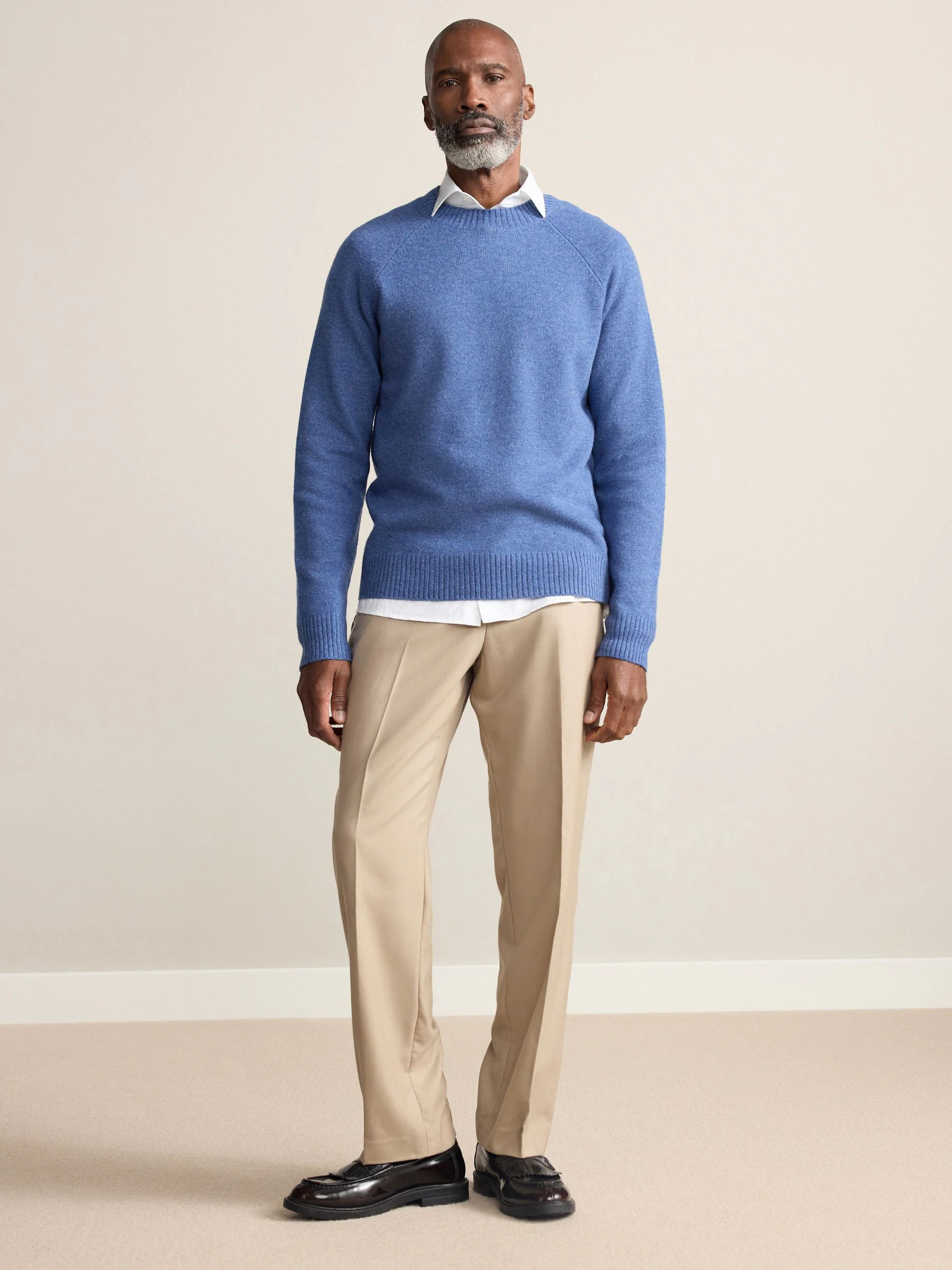 Neutraal - Normale Pasvorm - Signature - 100% Wollen broek met Motion Flex-tailleband