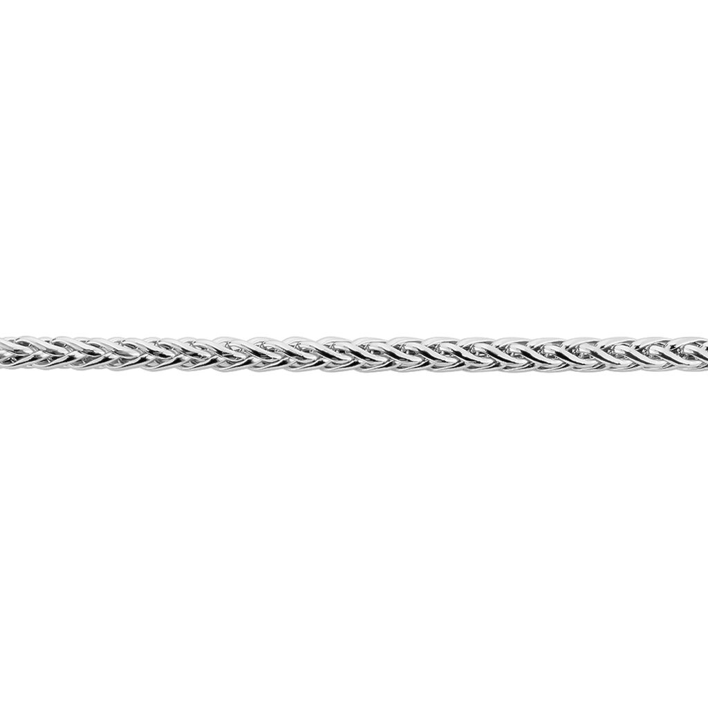 Bracelet Jayna Maille Palmier Or Blanc