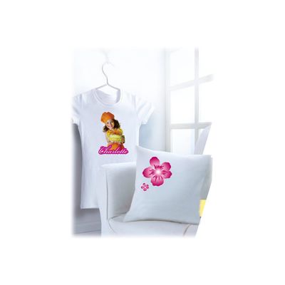 Avery - Papier transfert sur T-shirt/Textile clair - 8 feuilles A4 - impression jet d'encre