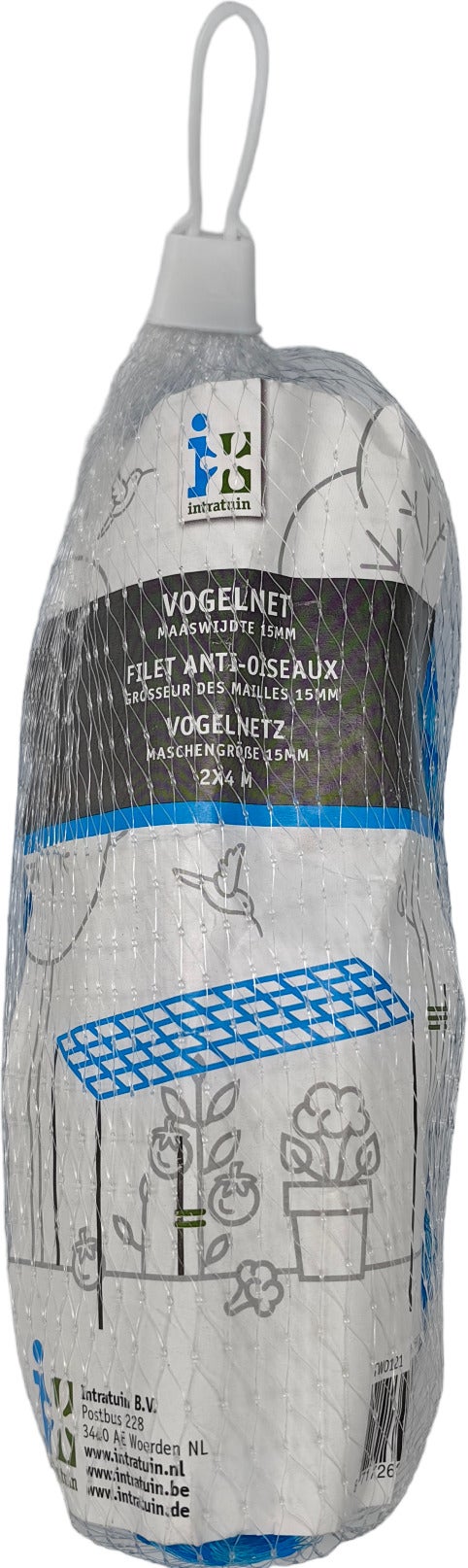 Intratuin vogelnet maaswijdte 15 x 2 x 4 m blauw