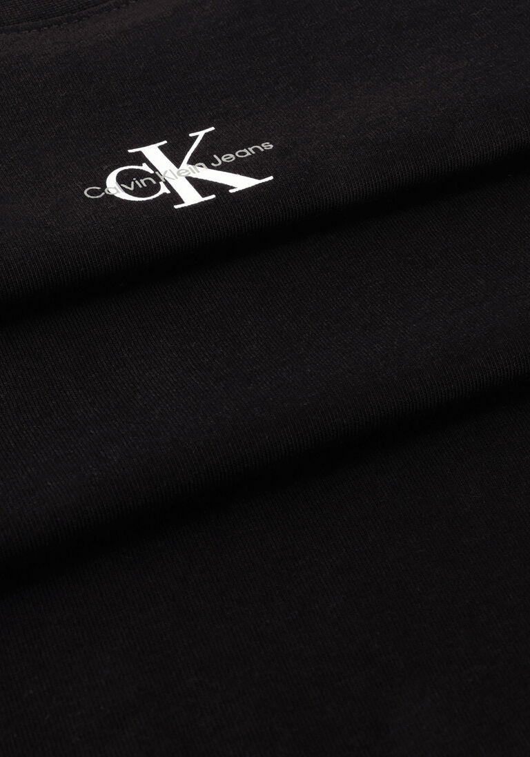 CALVIN KLEIN zwarte calvin klein t-shirt micro monologo slim fit tee