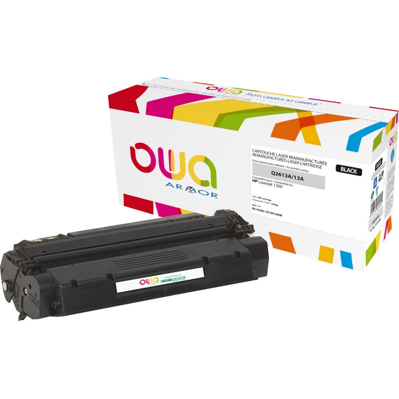 Toner remanufacturé OWA - standard - Noir - pour HP Q2613A