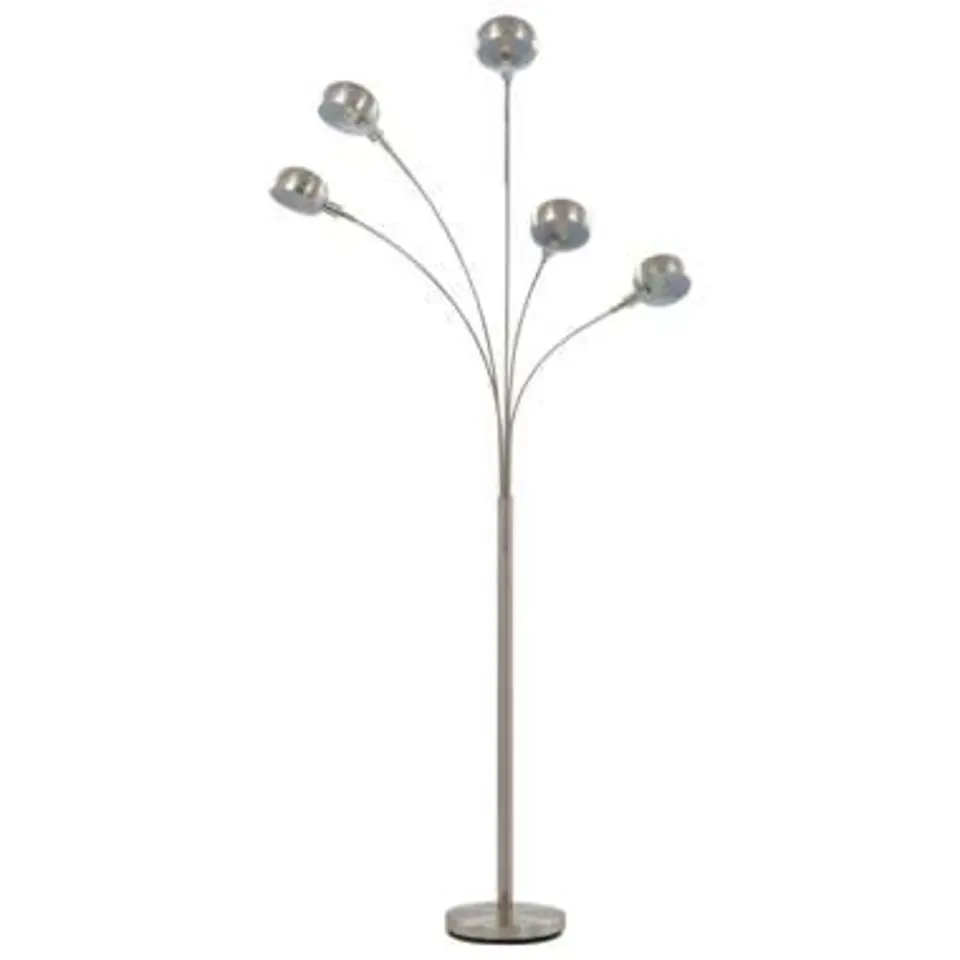 vidaXL - Staande Lamp - Zilver - Neopreen