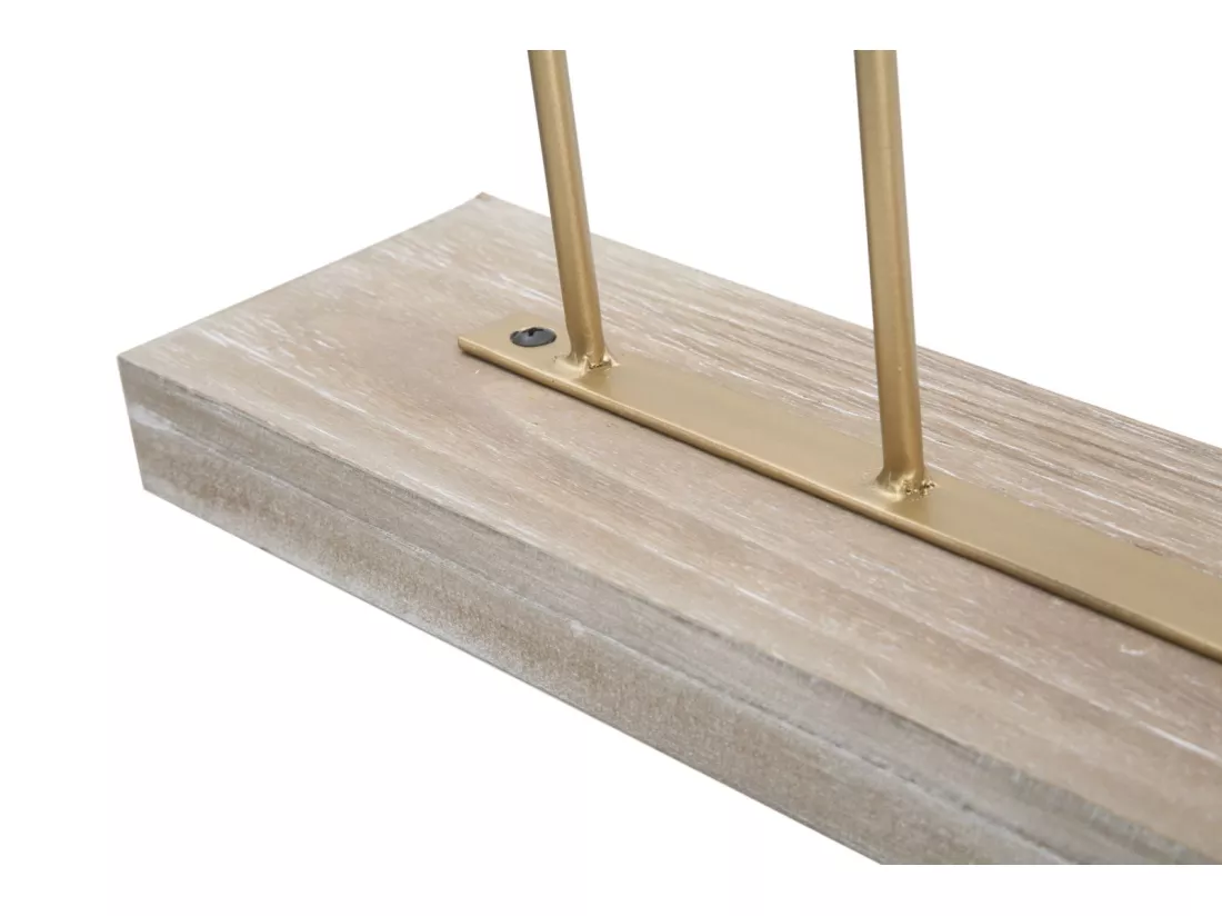 Sculpture en métal doré avec base cm 47x10x57,5