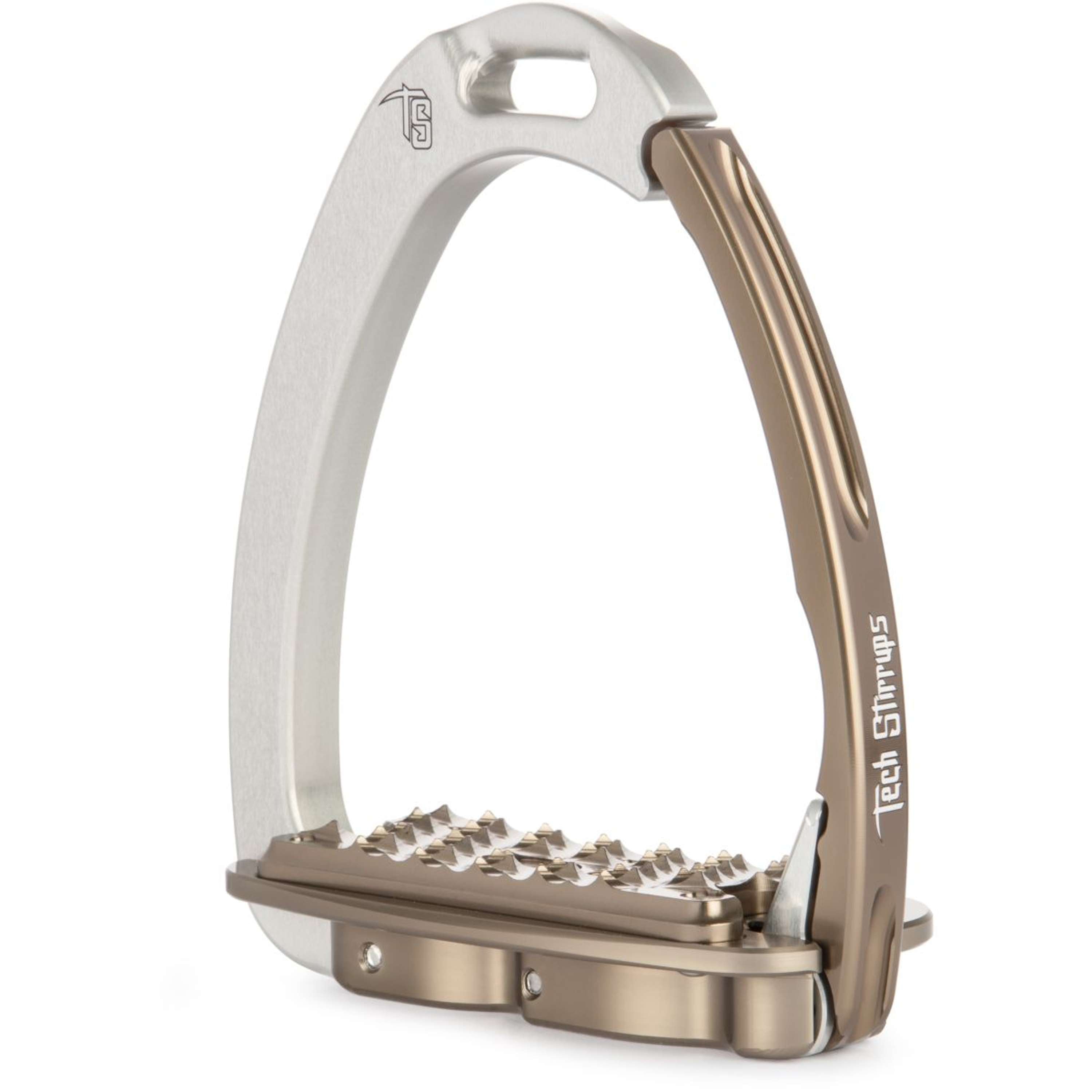 Tech Stirrups Stijgbeugels Venice Sloped EVO Zilver/Bruin