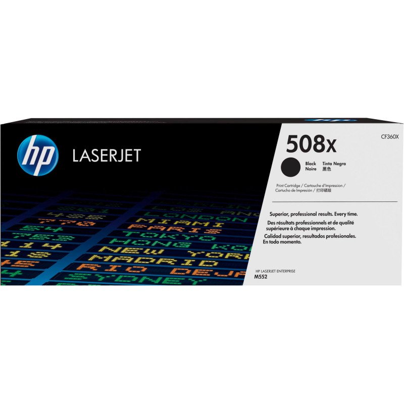 HP 508X - CF360X toner haute capacité noir pour imprimante laser