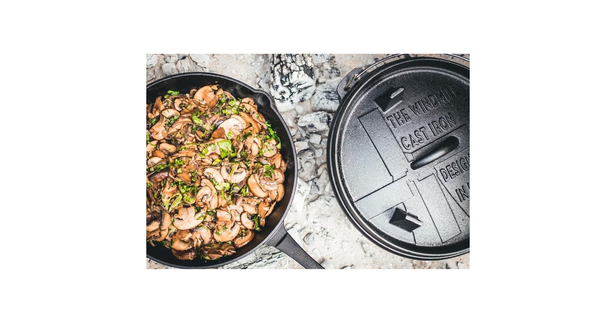 The WindmillSkillet XL bak-/braadpan  (Zwart, Ø 31.5 cm)