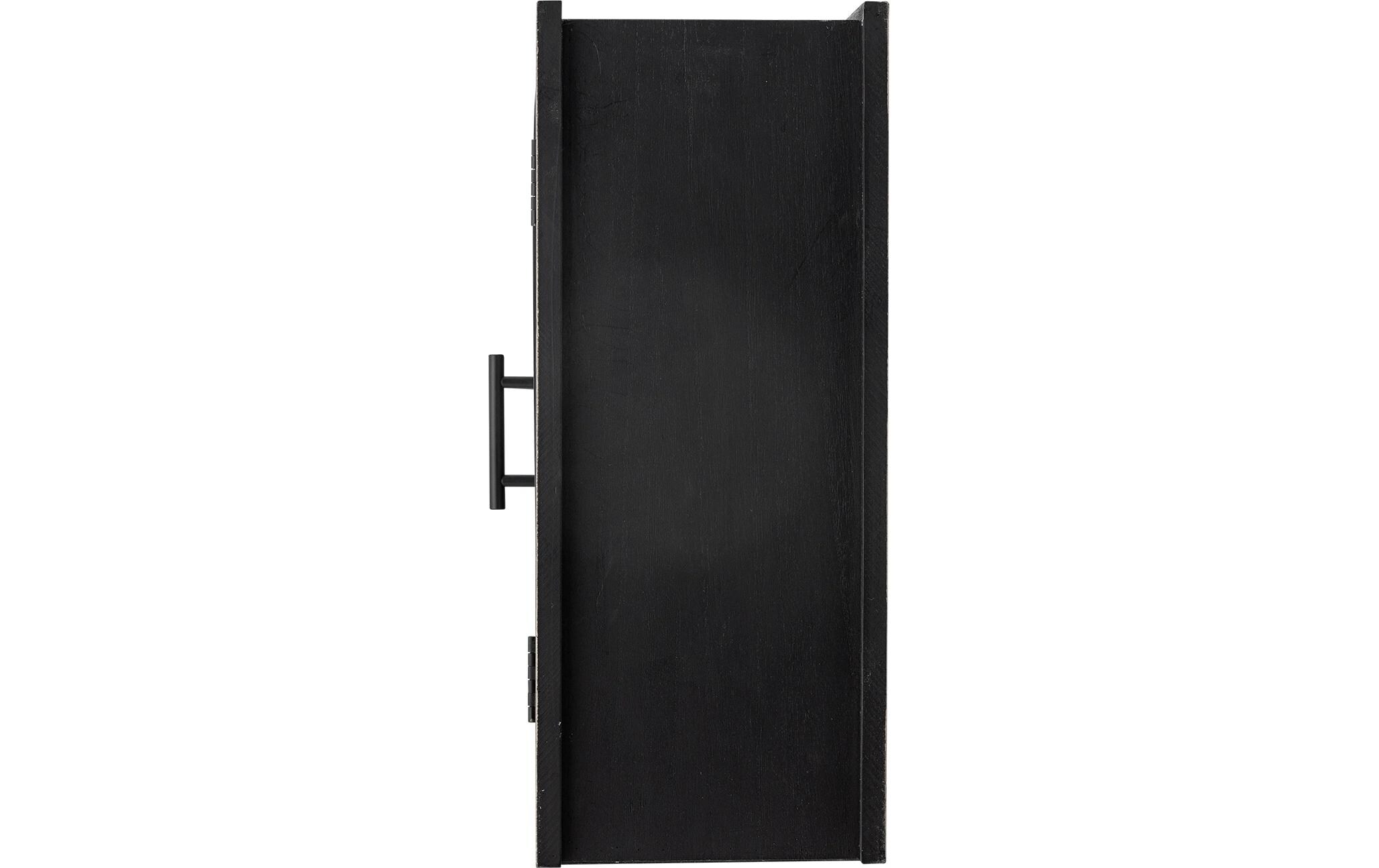 Wandregal Lario Schwarz<br>Urbaner Charme mit raffinierten Glasdetails